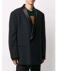 Blazer croisé noir Raf Simons