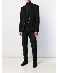 Blazer croisé noir Balmain