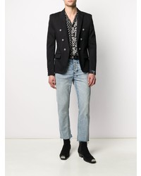 Blazer croisé noir Balmain