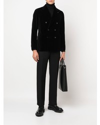 Blazer croisé noir Tagliatore