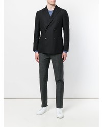 Blazer croisé noir Boglioli