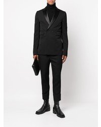 Blazer croisé noir SAPIO