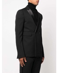 Blazer croisé noir SAPIO