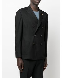 Blazer croisé noir Lardini