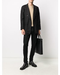 Blazer croisé noir Kiton