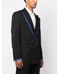 Blazer croisé noir Moschino