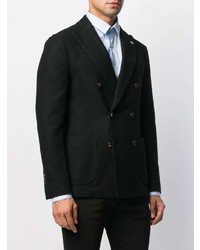 Blazer croisé noir Lardini