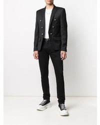 Blazer croisé noir Balmain