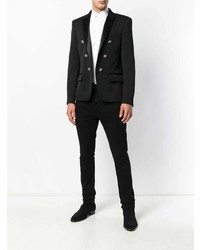 Blazer croisé noir Balmain