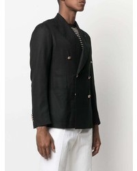 Blazer croisé noir Tagliatore