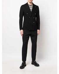 Blazer croisé noir Tagliatore