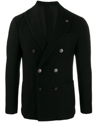 Blazer croisé noir Lardini