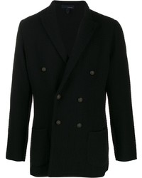 Blazer croisé noir Lardini