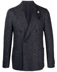 Blazer croisé noir Lardini