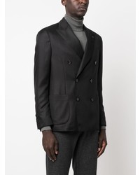 Blazer croisé noir Lardini