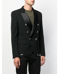 Blazer croisé noir Balmain