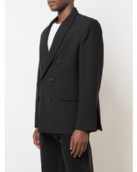 Blazer croisé noir WARDROBE.NYC