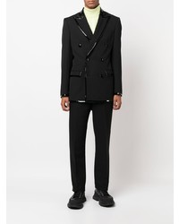 Blazer croisé noir Moschino