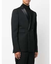 Blazer croisé noir SAPIO