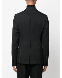 Blazer croisé noir SAPIO