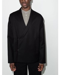 Blazer croisé noir Tom Wood