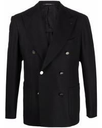 Blazer croisé noir Tagliatore