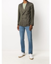 Blazer croisé olive Brioni