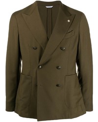 Blazer croisé olive Manuel Ritz