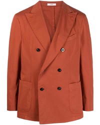 Blazer croisé orange Boglioli