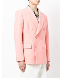 Blazer croisé rose Casablanca