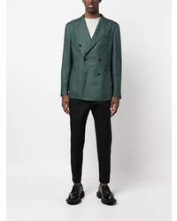 Blazer croisé vert foncé Boglioli