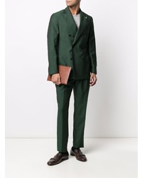 Blazer croisé vert foncé Luigi Bianchi Mantova