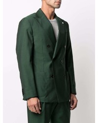 Blazer croisé vert foncé Luigi Bianchi Mantova