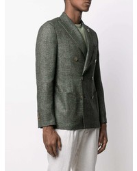 Blazer croisé vert foncé Lardini