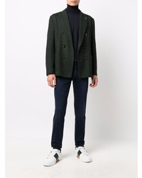 Blazer croisé vert foncé Lardini