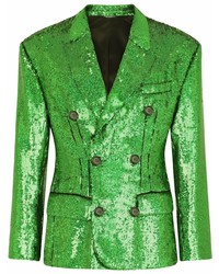 Blazer croisé vert Dolce & Gabbana