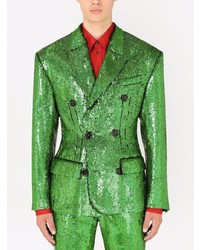 Blazer croisé vert Dolce & Gabbana