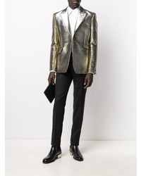 Blazer doré Alexander McQueen