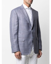 Blazer écossais bleu clair Canali