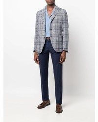 Blazer écossais bleu clair Tagliatore