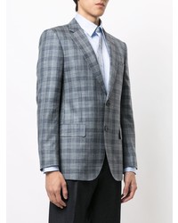 Blazer écossais bleu clair Gieves & Hawkes