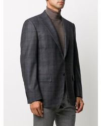 Blazer écossais bleu marine Canali