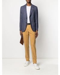 Blazer écossais bleu marine Lardini