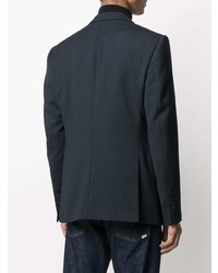 Blazer écossais bleu marine Emporio Armani