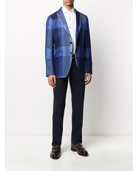 Blazer écossais bleu marine Etro