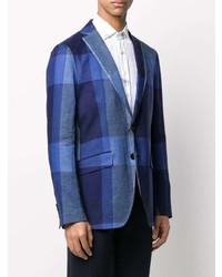 Blazer écossais bleu marine Etro