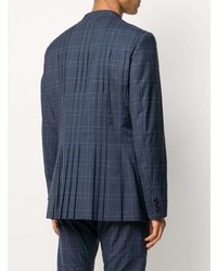 Blazer écossais bleu marine Comme Des Garcons Homme Plus