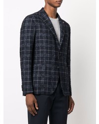 Blazer écossais bleu marine Tagliatore