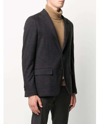 Blazer écossais bleu marine Lardini