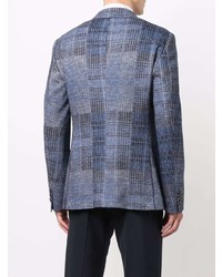 Blazer écossais bleu marine Etro